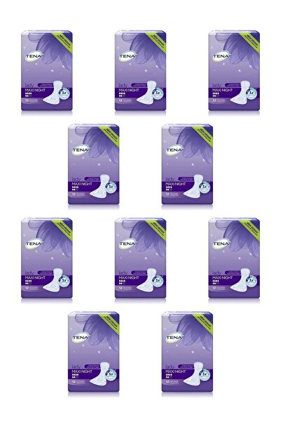 TENA Lady Maxi Night 6 Damla Kadın Mesane Pedi 12'li X10