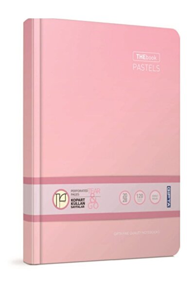 Gıpta 3-3316000-2011 Thebook Pastels Hard Cover Checked Notebook 160 Sheets 1...