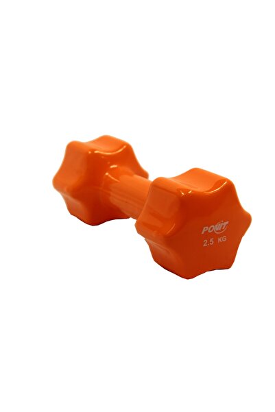 Povit 2.5 Kg X 1 Adet Vinyl Dambıl Turuncu Demir Dambıl Lks072
