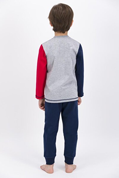 ROLY POLY Хлопчачий сірий піжамний комплект з довгими рукавами 1894-2