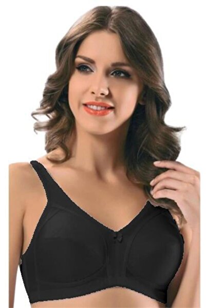 Momslab Жіночий чорний бюстгальтер 810 D Cup Alina Minimiser, що підтягує груди