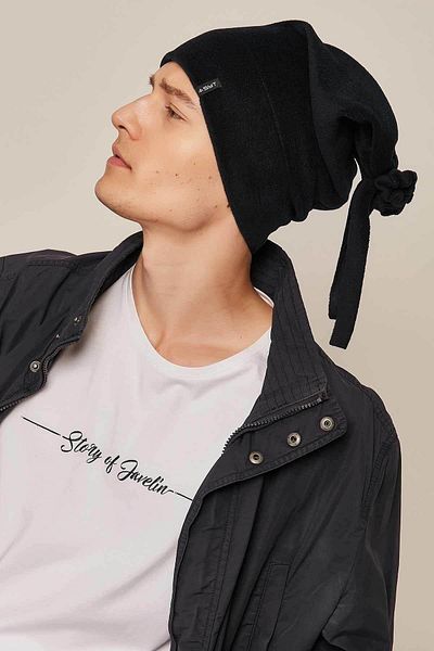 Suyutti Fleece Hooded Beanie and Neck Collar Tied Beanie Hat