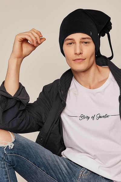 Suyutti Fleece Hooded Beanie and Neck Collar Tied Beanie Hat