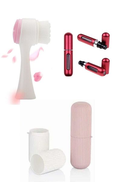 QNİAY Travel Cleaning Brush - Perfume Bottle with Box Gift