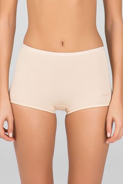 Kom Chiloți scurti de bază bej pieptănat Lycra Compact Basic 2 pachet