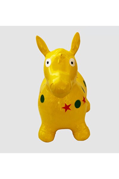 Azaklı Plastop Pompa Hediyeli Zıp Zıp Pilates Hayvanı Eşek Toty (Üretici Firma)