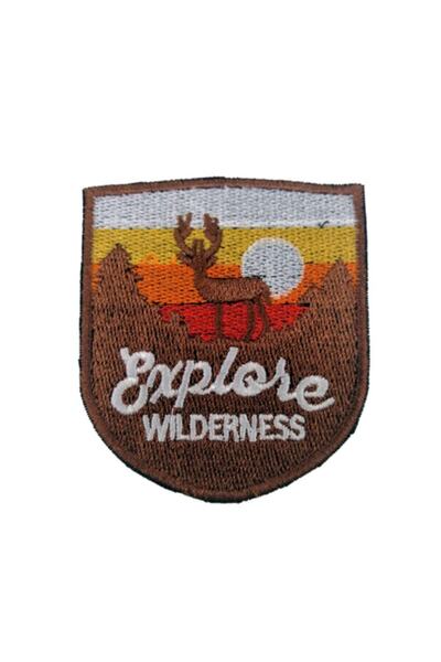 X-SHOP Renkli Explore Wilderness Outdoors Patches Arma Peç Kot Yaması