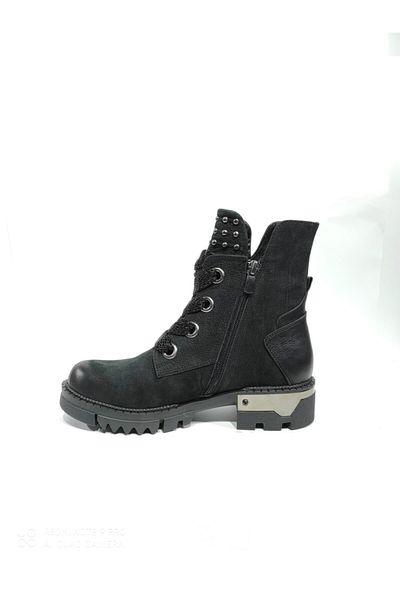 VOOG Γυναικείες μαύρες μπότες Nubuck 1021