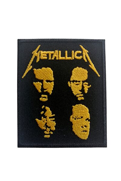 X-SHOP Siyah Metallica Rock Metal Patches Arma Peç Kot Yaması