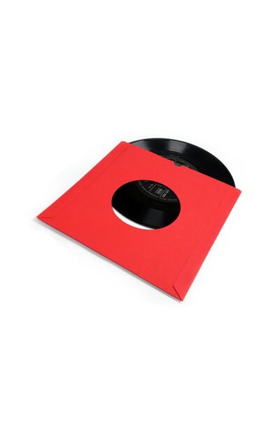 Çıtırtılı Sesler 45'lik Plak Zarfı (20 Adet Kırmızı - Kargo Dahil)