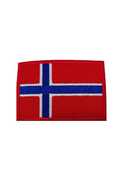 X-SHOP Norveç Bayraklı Arma Peç Kot Yaması