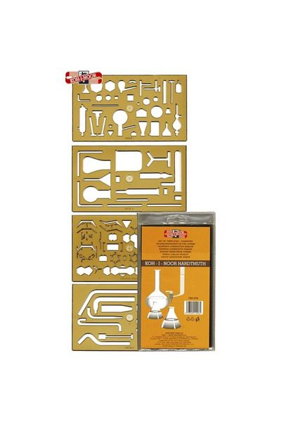 Koh-i Noor Koh-i-noor750076 Chemistry Template 4 Pieces