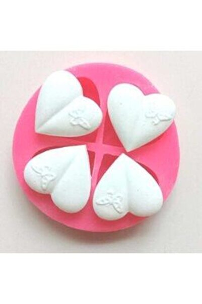 Genel Markalar Silikon Kalıp - Mini Kelebekli Küçük Kalpler Sabun Ve Kokulu Taş Silikon Kalıbı
