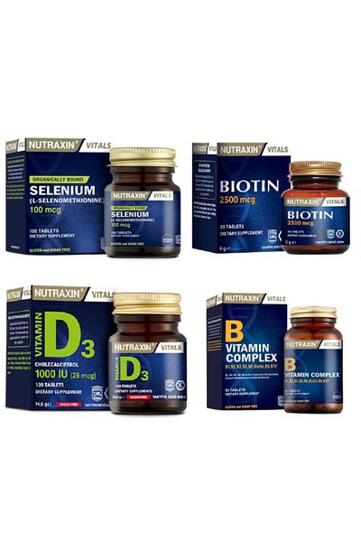 Nutraxin Bıotın 2500 Mcg+selenim+d3 120 Tablets - VitaminBComplex