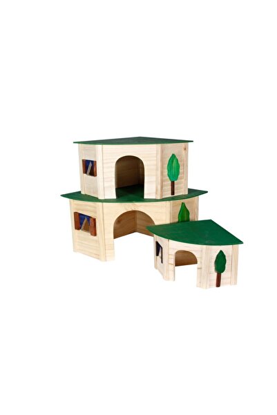 Genel Markalar Karlıe Ahşap Kemirgen Evi 18x18x13cm
