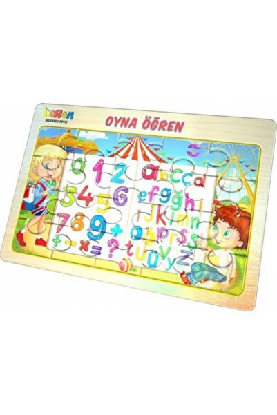 Mashotrend Sayılar Harfler - Oyna Öğren 20 Parça Yapboz - Öğretici Çocuk Yapb...