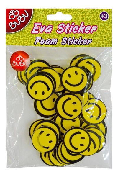 Bubu Αυτοκόλλητο Eva - Smiling Face Medium Designi - sts030