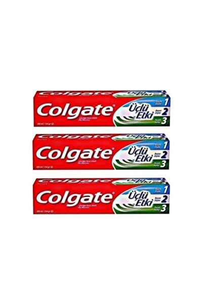 Colgate Üçlü Etki Diş Macunu 3'lü Paket 100 Ml