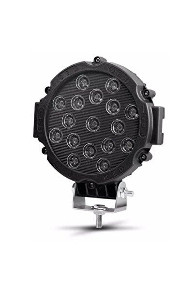 Point Off Road Projektör Metal Kapak Beyaz Işık 17 Led Yuvarlak 18 Cm Siyah Ç...
