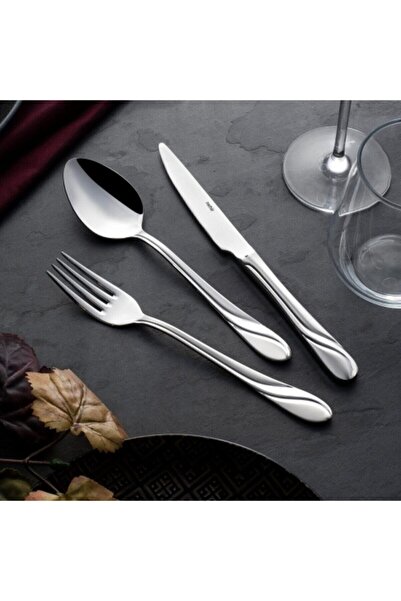 Nehir Safir Sade Tatlı Pasta Bıçak 12 Li 50 Yıl Garantili