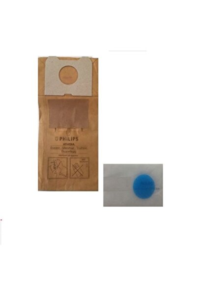 Philips Athena Triathlon Kağit Toz Torbası + Filtre