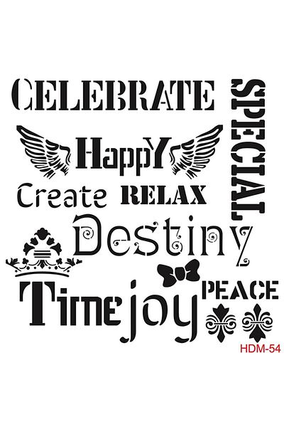 Cadence Hdm54 Home Decor Midi Stencil (25x25)