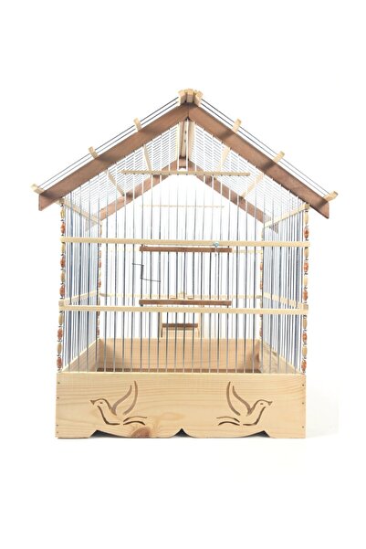 naturbird Fin Çatı Ahşap Kafes