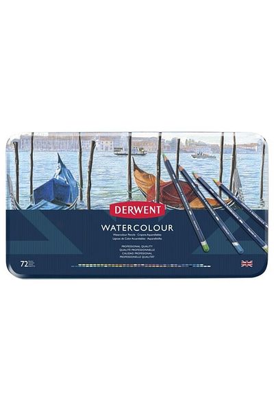 Derwent Watercolour 72 Pieces Tin Box