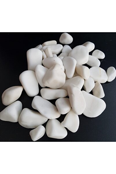 Genel Markalar Beyaz Taş 5 Kg 2-4 Cm Beyaz Dolomit Taş Dere Taşı Çakıl Taşı B...