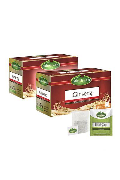 Mindivan Ginseng Tea 20pcs Herbal Tea X 2Pcs