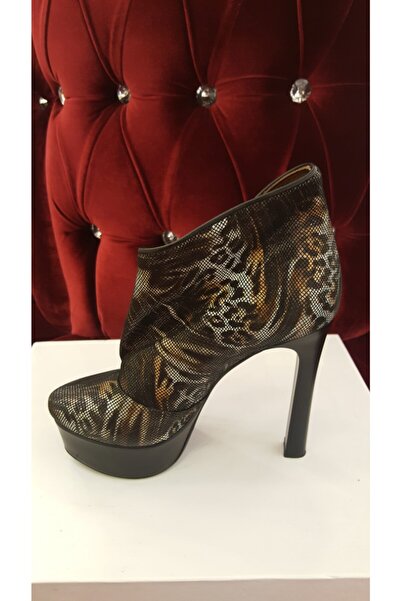 Ferde Kadın Kahverengi Leoparlı Topuklu Ayakkabı