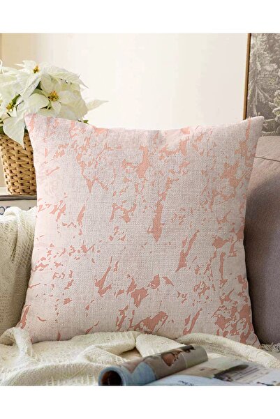 Realhomes Çift Taraflı Pudra Zeminde Golge Desenli Dijital Baskılı Modern Raş...