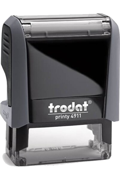 Trodat 4911 ختم اللباد الأزرق للجسم باللون الرمادي