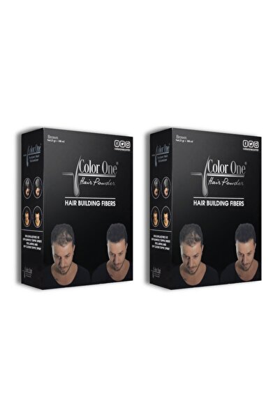 Color One 2 Adet Orta Kahve 25 Gr Ve Sprey Set Saç Tozu Topik