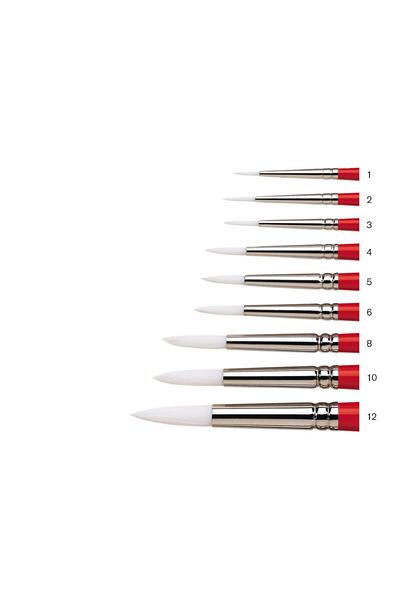 Winsor Newton Winsor & Newton : Πανεπιστήμιο : Στρογγυλή βούρτσα με μακριά λαβή σειράς 235 Νο: 8