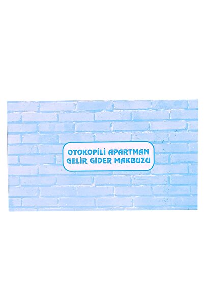 Yeni Merhaba Yayıncılık Apartman Gelir Gider Makbuzu Otokopili 50x2 Nüsha A5 Boyutunda