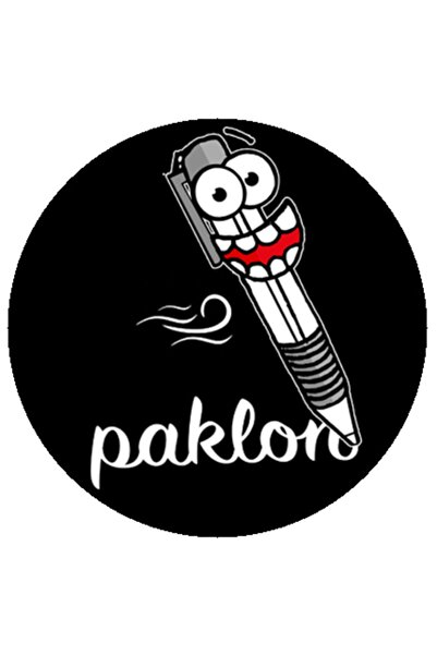 PAKLON 21X14Cm Black Leaf Notebook - I Love the Crowd and White Gel Pen Gift