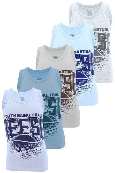 biyokids Tricou imprimat pentru băieți, pachet de 5