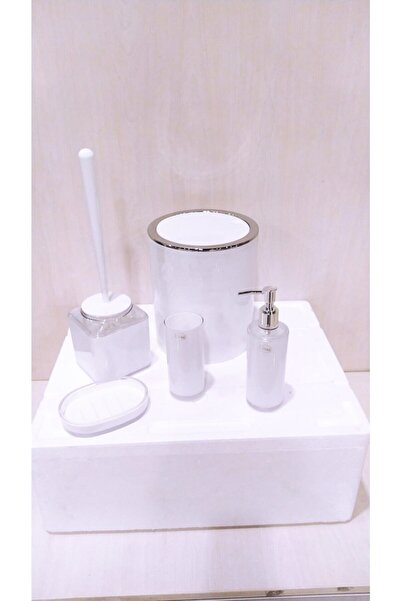 Lossa Σετ μπάνιου Λευκό Χρώμα Μάρκας 5 τεμαχίων με κομψό σχέδιο που θα αλλάξει τον αέρα του μπάνιου σας