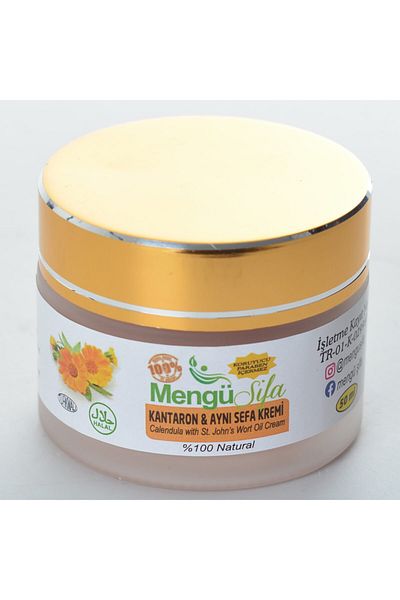 mengü şifa St. John's Wort & Calendula Cream 50ml - 100% Natural Renewal/Repair