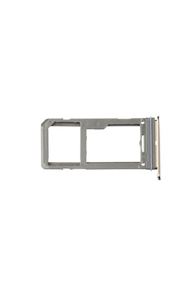 tekyerdenal Samsung Galaxy S8 Plus G955 - Gold Dual Compatible Sim Card Tray