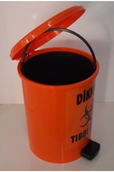 Şenyayla Plastik Tıbbi Atık Kovası 10 Lt Turuncu Pedallı Ücretsiz Kargo