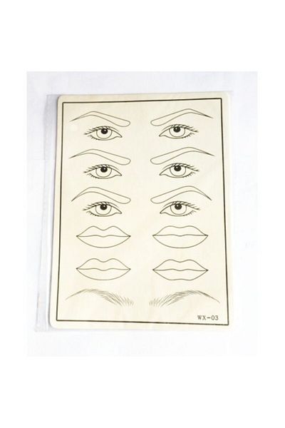 YMR Latex Practical Template Eyebrow and Lip 4 Pieces