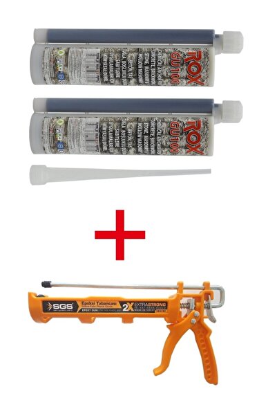 Roxx Epoksi Kimyasal Dübel Rox 345 Ml + Epoksi Tabanca