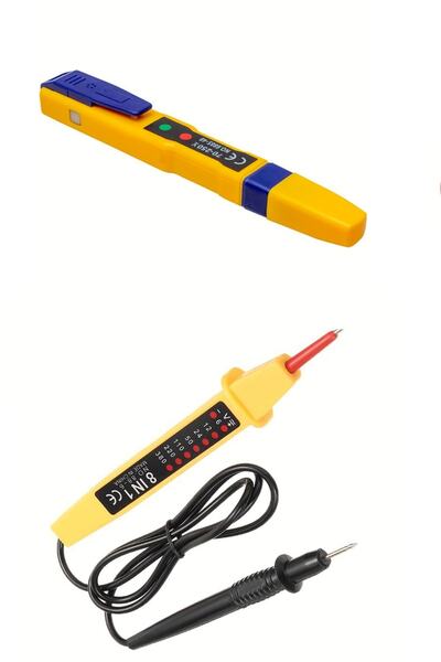 Powermaster Temassız Elektrik Voltaj Dedektörü + Kablo Faz Voltaj Kontrol Kal...