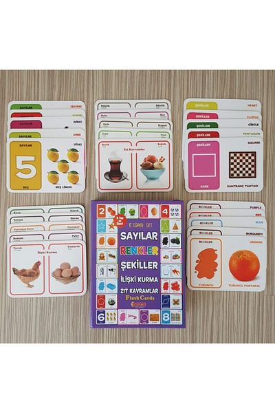 kaan oyuncak 5-Piece Flash Card Set