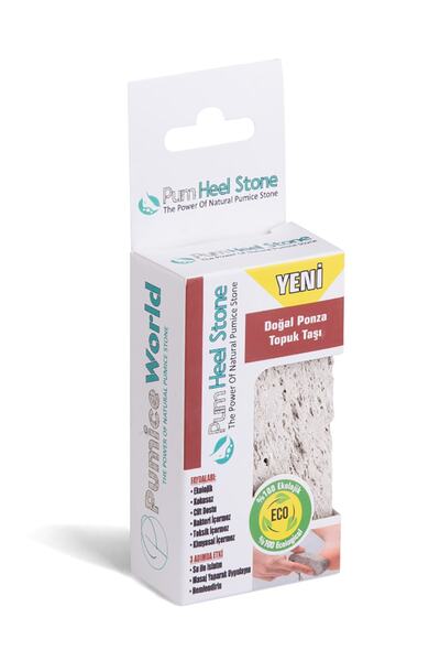 Pumice World Pum Heel Stone Doğal Ponzadan Gerçek Topuk Taşı