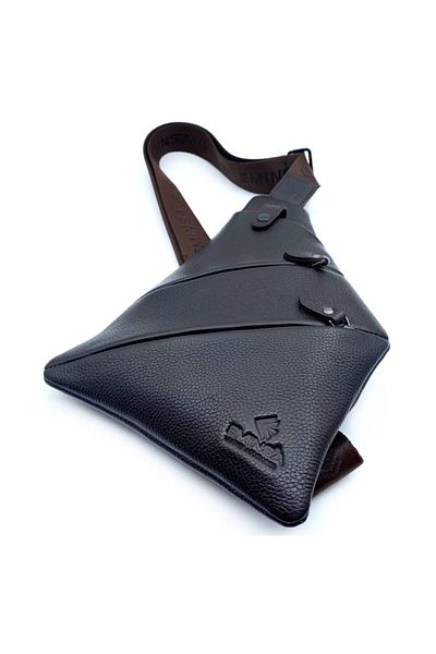 Eminsa 4 Compartment Leather Cross Chest Backpack