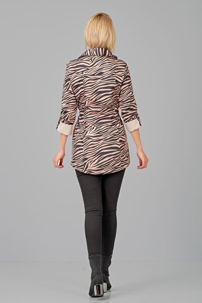 ladyzey Kadın Kahverengi Trençkot