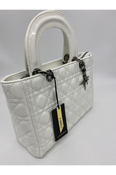 DSN Y5376 White Color Handbag